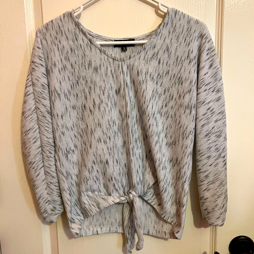 Grey and white, Almost Famous long sleeve shirt